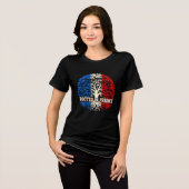 フランス愛に根ざしたTシャツ トライブレンドTシャツ (正面全面)