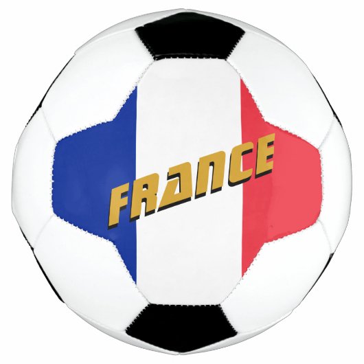 フランス愛国的サッカーフランスの国旗 サッカーボール (正面)