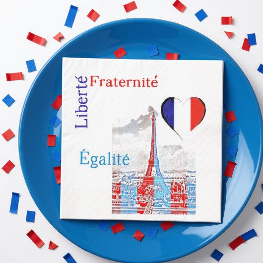 フランス愛国 スタンダードカクテルナプキン
