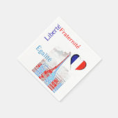 フランス愛国 スタンダードカクテルナプキン (角)