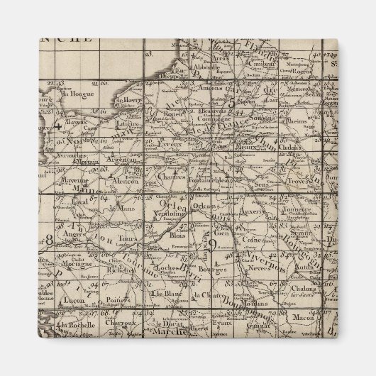 フランス指数 マグネット (正面)