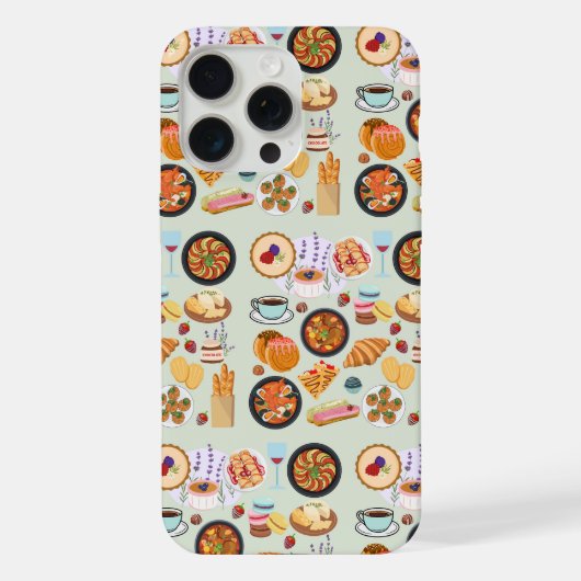 フランス料理 iPhoneケース (裏面)