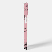 フランス旅行シックなピンクヴィンテージパリエッフェルタワー Case-Mate iPhoneケース (裏面 / 右)