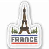 フランス旅行ビニールステッカー シール (正面)