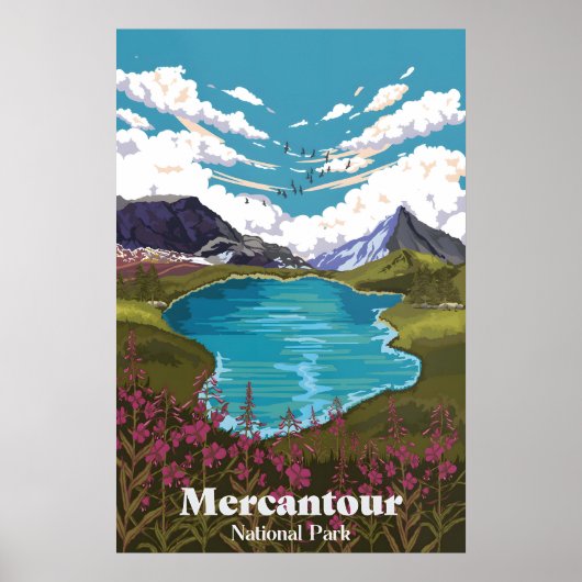 フランス旅行ポスター メルカントゥール国立公園 ポスター (正面)