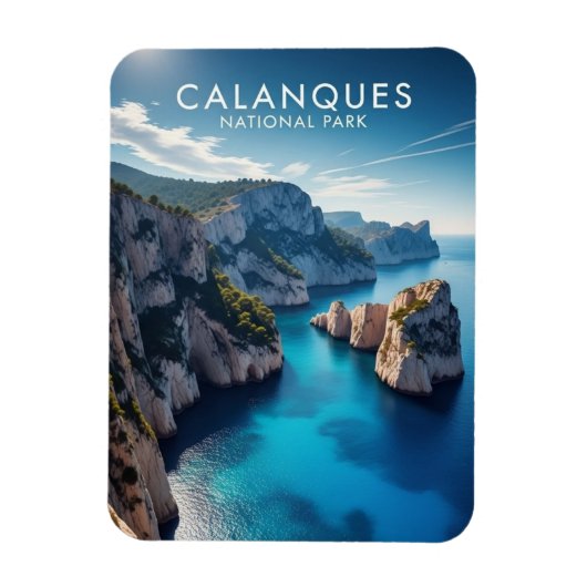 フランス旅行 カランク国立公園 マグネット (縦)