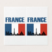 フランス旅行 – パリシティスカイラインフランスの国旗 (外部フラット)