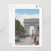 フランス旅行！ ポストカード (正面/裏面)