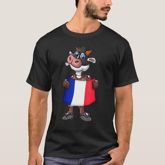 フランス牛ファン Tシャツ (正面)