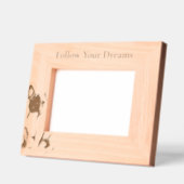 フランス犬 レーザー彫刻フレーム (左)