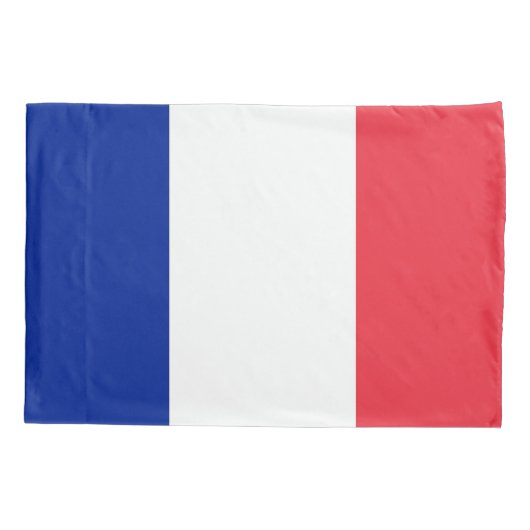 フランス独身のの愛国的なピラロケース国旗 枕カバー (裏面)