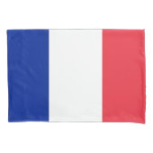 フランス独身のの愛国的なピラロケース国旗 枕カバー (正面)