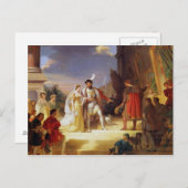 フランス王フランソワ1世とレオナルド・ダ・ヴィンチ ポストカード (正面/裏面)