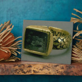 フランス王ルイ9世(セントルイス)のシグネット輪 フォトプラーク (側面)