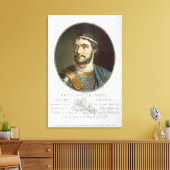 フランス王ルブレフという,ペピンのポートレート キャンバスプリント (インサイチュ (リビング))