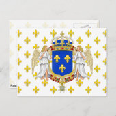 フランス王国の王室旗, フランス ポストカード (正面/裏面)