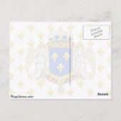 フランス王国の王室旗, フランス ポストカード (裏面)