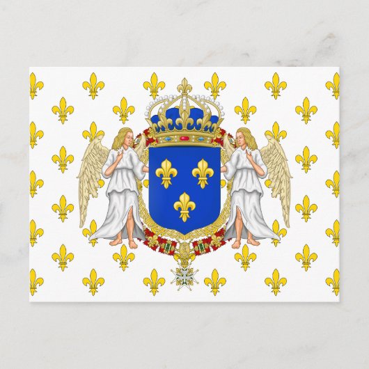 フランス王国の王室旗, フランス ポストカード (正面)