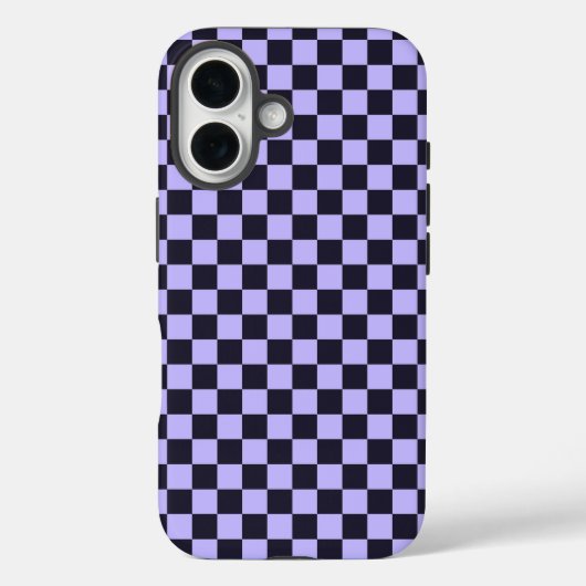 フランス産のライラックを基調としたチェック柄 Case-Mate iPhoneケース (裏面)