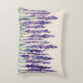 フランス産ラベンダー: 水彩画のイラスト アクセントクッション (裏面(縦))