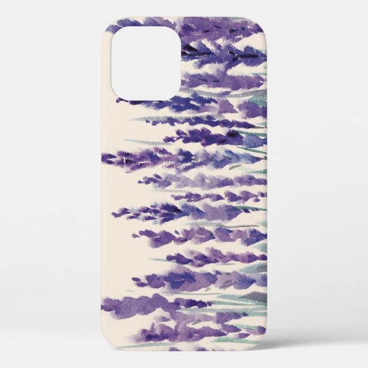 フランス産ラベンダー: 水彩画のイラスト Case-Mate iPhoneケース (裏面)