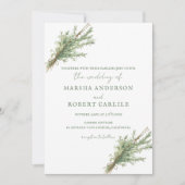 フランス田園スタイルの結婚式 招待状 (正面)