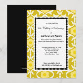 フランス田園スタイルの結婚記念日 招待状 (正面/裏面)