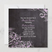 フランス田舎風急須黒板茶会 招待状 (裏面)