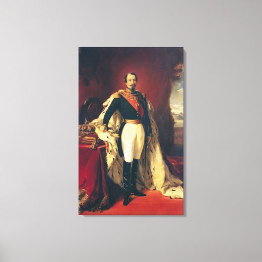 フランス皇帝ナポレオン3世のポートレート キャンバスプリント (正面)