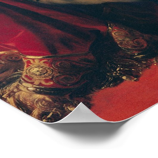 フランス皇帝ナポレオン3世のポートレート ポスター (角)