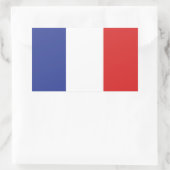 フランス第一フランス不服従フラグMFGA 長方形シール (バッグ)