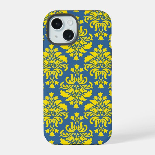 フランス第二帝政ダマスク模様 #1 iPhone 15ケース (裏面)