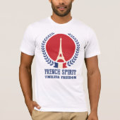 フランス精神 永遠の自由 Tシャツ (正面)