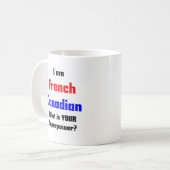フランス系カナダ人 コーヒーマグカップ (正面左)