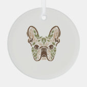 フランス美術 ガラスオーナメント (裏面)