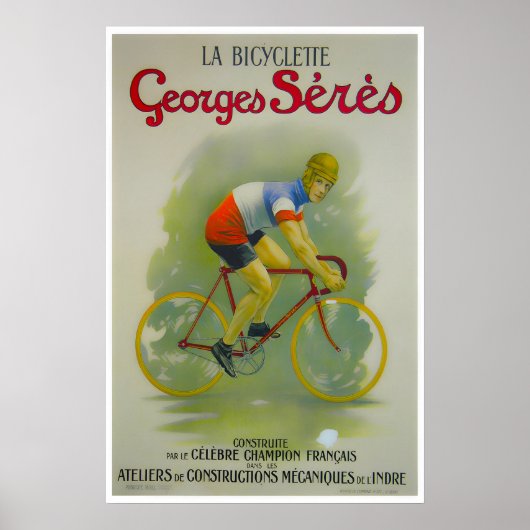 フランス自転車ポスター 自転車アート サイクリングプリント ポスター (正面)