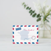 フランス航空便エスコート/シー結婚ティングカード プレイスカード (スタンド正面)