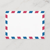 フランス航空便エスコート/シー結婚ティングカード プレイスカード (裏面)