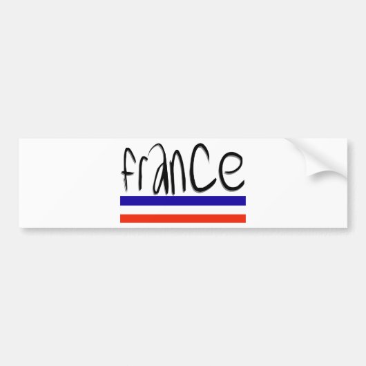 フランス色! バンパーステッカー (正面)