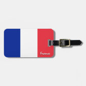 フランス荷物預かりフランスの旗 ラゲッジタグ (正面横)
