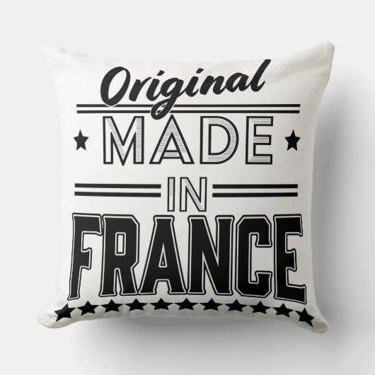 フランス製ロゴ クッション (正面)