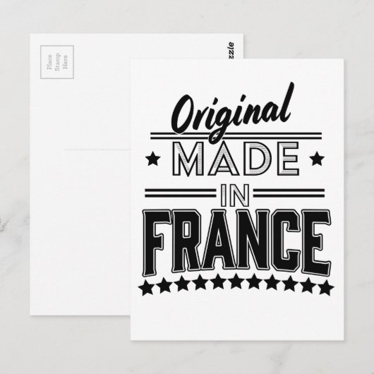 フランス製ロゴ ポストカード (正面/裏面)