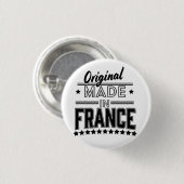 フランス製ロゴ 缶バッジ (正面&裏面)