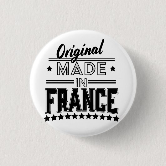 フランス製ロゴ 缶バッジ (正面)