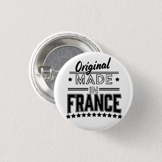 フランス製ロゴ 缶バッジ (正面&裏面)