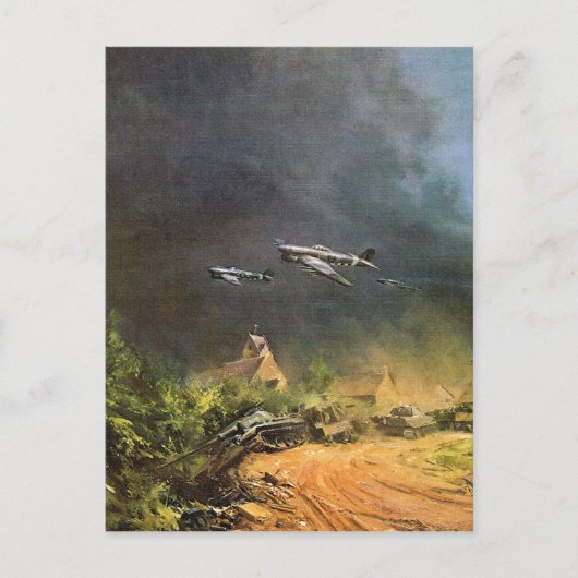 フランス解放の戦い ポストカード (正面)