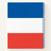 フランス話国旗の色の言語を使用する ノートブック (裏面)
