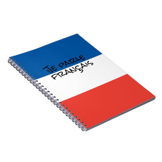 フランス話国旗の色の言語を使用する ノートブック (右側)