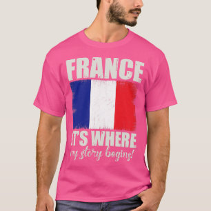 フランス誇りを持った国民に対すカッコいいるフランス愛国的贈り物 Tシャツ