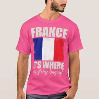 フランス誇りを持った国民に対すカッコいいるフランス愛国的贈り物 Tシャツ